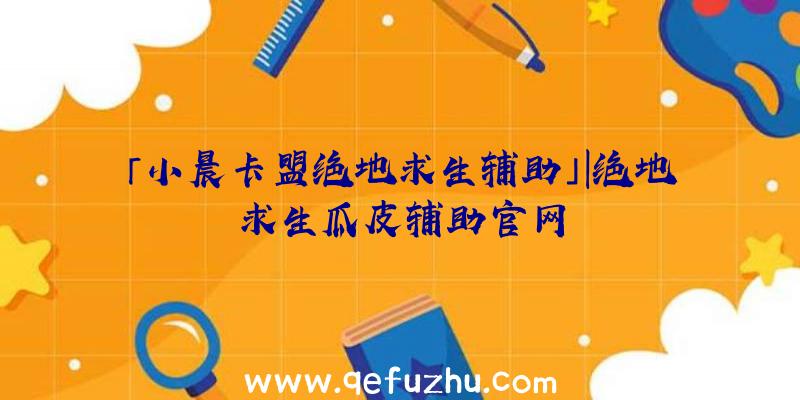 「小晨卡盟绝地求生辅助」|绝地求生瓜皮辅助官网